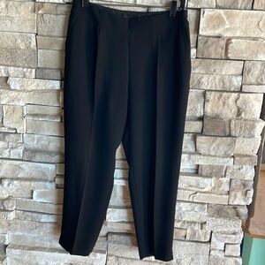 JCrew size 4 polyester/crepe like lined crop pant. Side zip.  GREAT Staple!